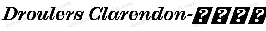 Droulers Clarendon字体转换